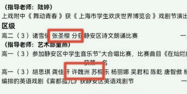 许魏洲张圣樱怎么认识的