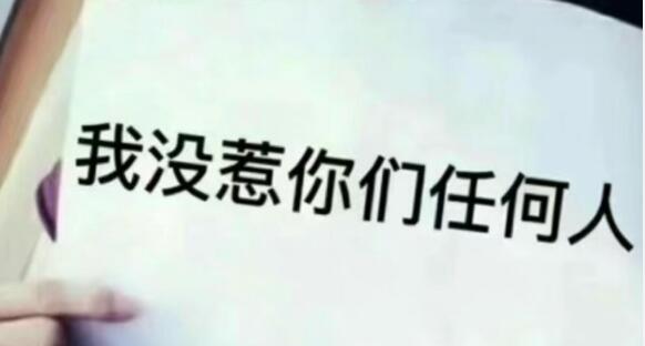 我没惹你们任何人什么梗