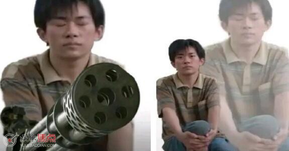 千玺闭眼拿枪表情包出自哪里